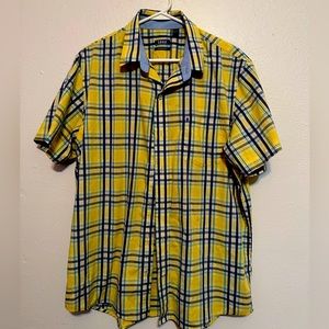 Izod plaid button down shirt